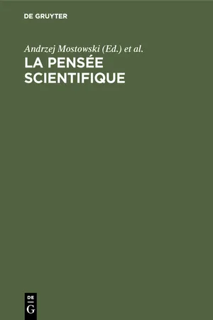 La pensée scientifique