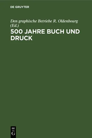 500 Jahre Buch und Druck