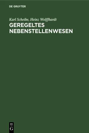 Geregeltes Nebenstellenwesen