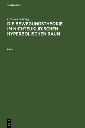 Die Bewegungstheorie im nichteuklidischen hyperbolischen Raum