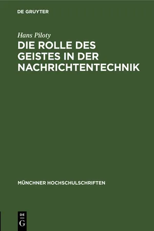 Die Rolle des Geistes in der Nachrichtentechnik