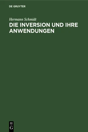 Die Inversion und ihre Anwendungen