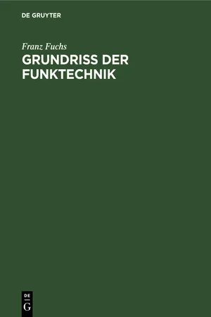 Grundriss der Funktechnik