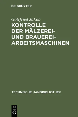 Kontrolle der Mälzerei- und Brauerei-Arbeitsmaschinen