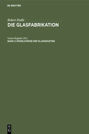 Einzelzweige der Glasindustrie