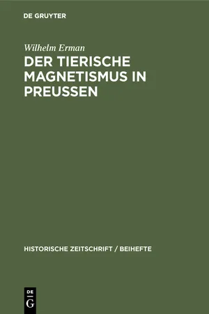 Der Tierische Magnetismus in Preussen