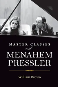 Master Classes with Menahem Pressler_cover