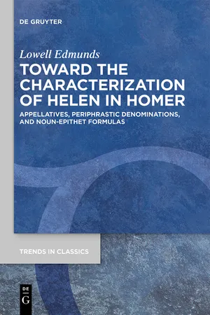 Toward the Characterization of Helen in Homer