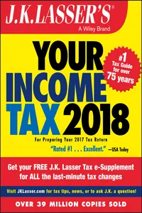 J.K. Lasser's Your Income Tax 2018_cover