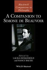A Companion to Simone de Beauvoir_cover