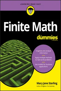 Finite Math For Dummies_cover