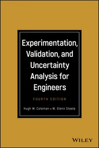 Experimentation, Validation, and Uncertainty Analysis for Engineers_cover