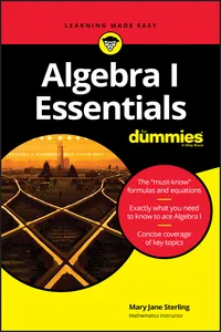 Algebra I Essentials For Dummies_cover