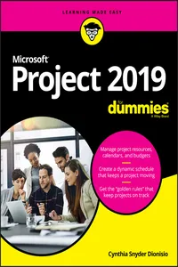 Microsoft Project 2019 For Dummies_cover