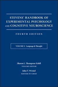Stevens' Handbook of Experimental Psychology and Cognitive Neuroscience, Language and Thought_cover
