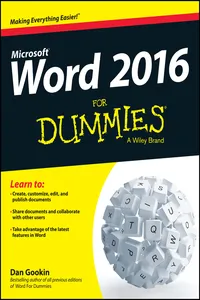 Word 2016 For Dummies_cover