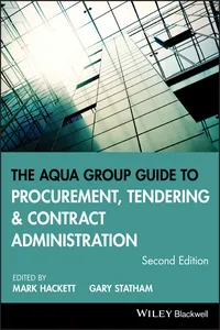 The Aqua Group Guide to Procurement, Tendering and Contract Administration_cover