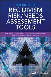 Handbook of Recidivism Risk / Needs Assessment Tools_cover