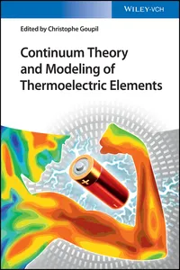 Continuum Theory and Modeling of Thermoelectric Elements_cover