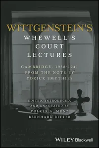Wittgenstein's Whewell's Court Lectures_cover