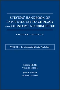 Stevens' Handbook of Experimental Psychology and Cognitive Neuroscience, Developmental and Social Psychology_cover