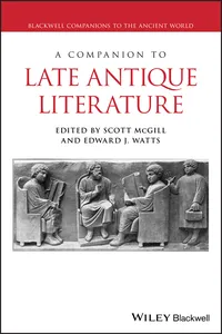 A Companion to Late Antique Literature_cover