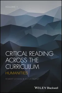 Critical Reading Across the Curriculum, Volume 1_cover