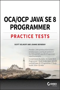 OCA / OCP Java SE 8 Programmer Practice Tests_cover