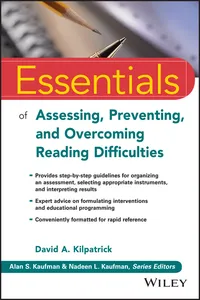 Essentials of Assessing, Preventing, and Overcoming Reading Difficulties_cover