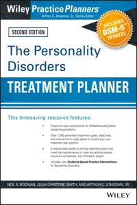 The Personality Disorders Treatment Planner: Includes DSM-5 Updates_cover