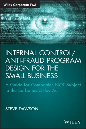 Internal Control/Anti-Fraud Program Design for the Small Business