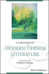 A Companion to Modern Chinese Literature_cover