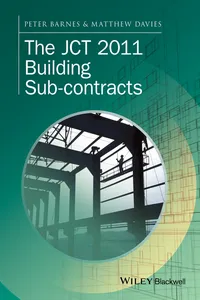 The JCT 2011 Building Sub-contracts_cover