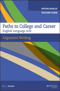 Argument Writing, Teacher Guide, Grades 9-12_cover