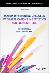 Matrix Differential Calculus with Applications in Statistics and Econometrics_cover