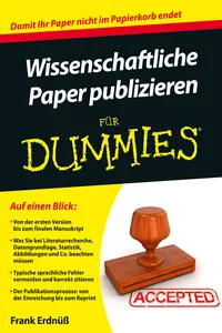 Wissenschaftliche Paper publizieren für Dummies_cover