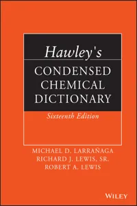 Hawley's Condensed Chemical Dictionary_cover