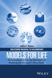 Solutions Manual to Accompany Models for Life_cover