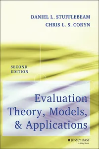 Evaluation Theory, Models, and Applications_cover