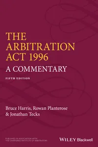 The Arbitration Act 1996_cover