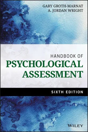 Handbook of Psychological Assessment