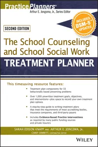 The School Counseling and School Social Work Treatment Planner, with DSM-5 Updates, 2nd Edition_cover
