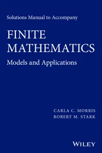 Solutions Manual to accompany Finite Mathematics_cover