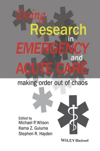 Doing Research in Emergency and Acute Care_cover