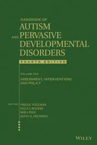 Handbook of Autism and Pervasive Developmental Disorders, Volume 2_cover