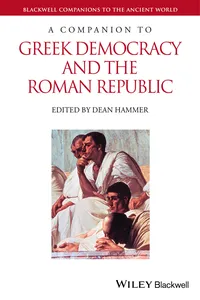 A Companion to Greek Democracy and the Roman Republic_cover