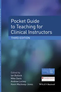 Pocket Guide to Teaching for Clinical Instructors_cover