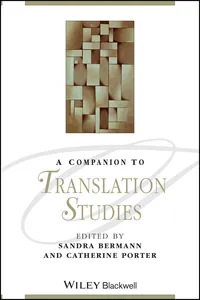 A Companion to Translation Studies_cover