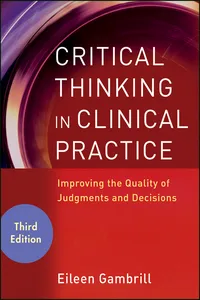 Critical Thinking in Clinical Practice_cover