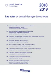 Les notes du Conseil d'analyse économique 2018-2019_cover